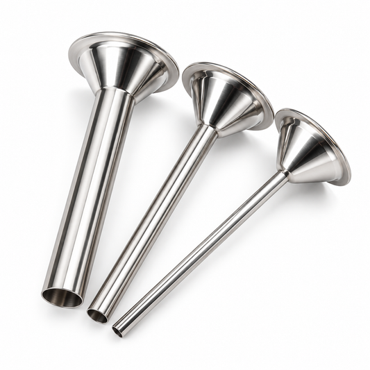 #22 Sausage Stuffer Tubes, 3-Pack Stainless Steel Meat Grinder Accessories