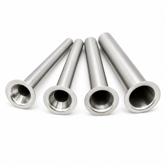 Compatible with LEM 5 lb Sausage Stuffers, 4-Pack Stainless Steel Replacement Tubes