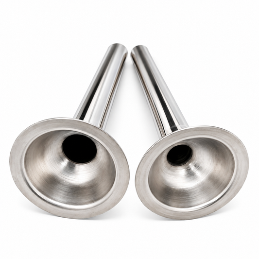2-Pack #5 Meat Grinder Sausage Stuffing Tubes, Stainless Steel 1/2" & 3/4" Stuffer Tubes