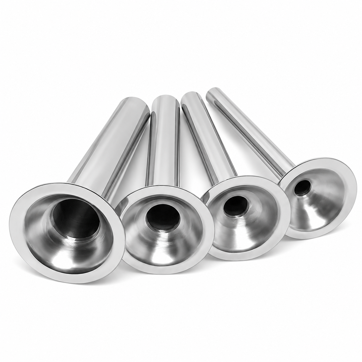 #10/#12 Sausage Stuffer Tubes, 4-Pack Stainless Steel Meat Grinder Accessories