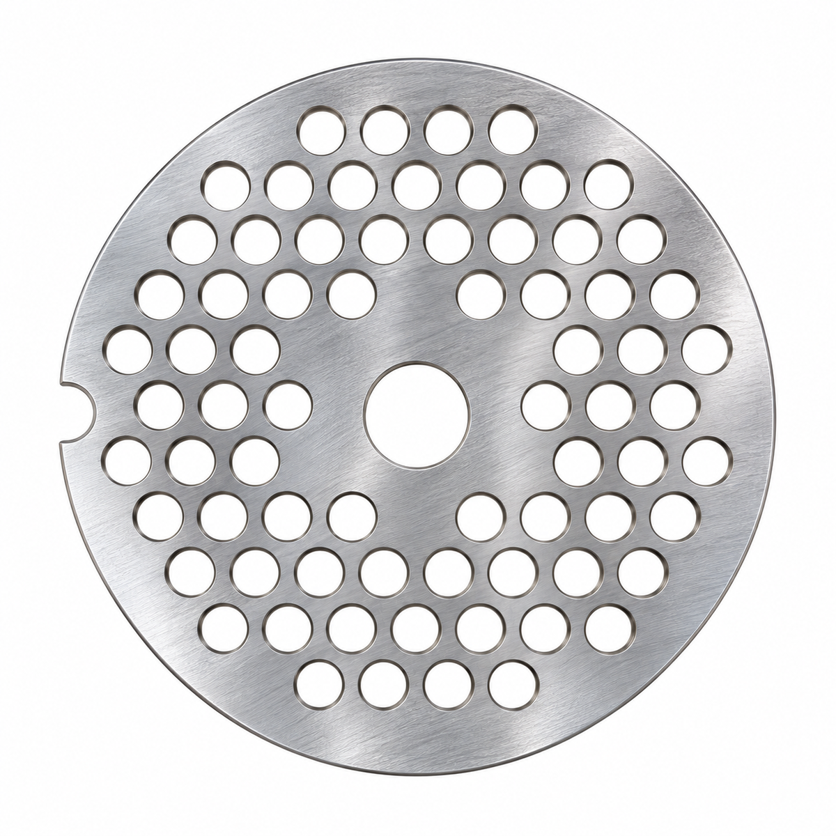 #8 Meat Grinder Plate, 2.43" (61.6 mm) Stainless Steel Grinding Disc