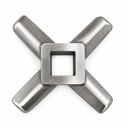 #12 Solid Forged Meat Grinder Blade, Heavy-Duty Grinder Knife
