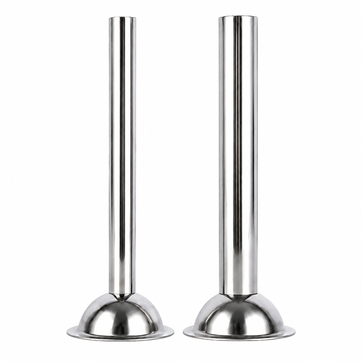 2-Pack #5 Meat Grinder Sausage Stuffing Tubes, Stainless Steel 1/2" & 3/4" Stuffer Tubes