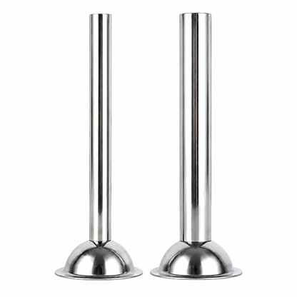 2-Pack #5 Meat Grinder Sausage Stuffing Tubes, Stainless Steel 1/2" & 3/4" Stuffer Tubes