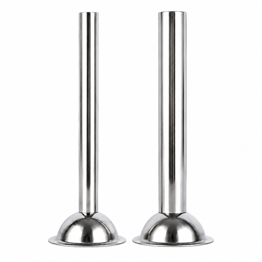 2-Pack #5 Meat Grinder Sausage Stuffing Tubes, Stainless Steel 1/2" & 3/4" Stuffer Tubes