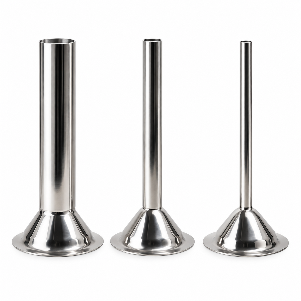 #22 Sausage Stuffer Tubes, 3-Pack Stainless Steel Meat Grinder Accessories