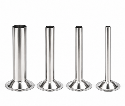 #8 Sausage Stuffer Tubes, 4-Pack Stainless Steel Meat Grinder Accessories