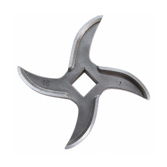 #62 Curved Meat Grinder Blade, Heavy-Duty Stainless Steel Grinder Knife