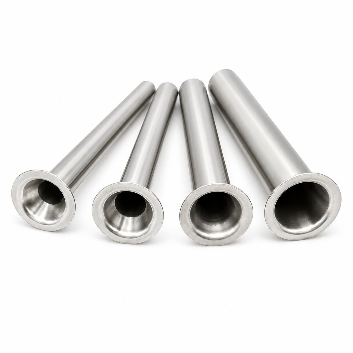 Compatible with LEM 5 lb Sausage Stuffers, 4-Pack Stainless Steel Replacement Tubes