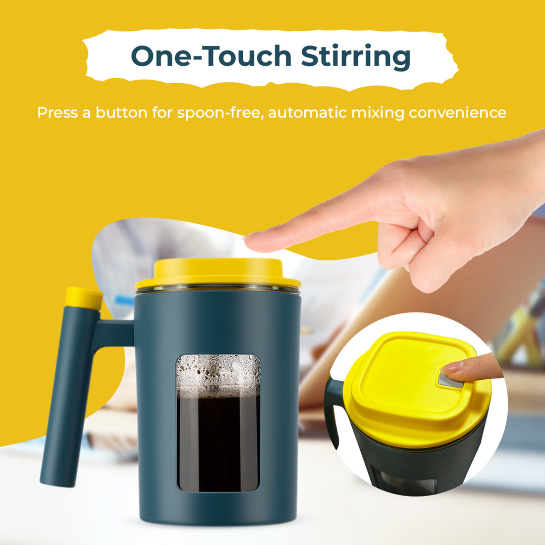 450ml Automatic Mixing Cup – One-Touch Operation, Battery-Operated, Easy Clean for Protein, Coffee, Supplements