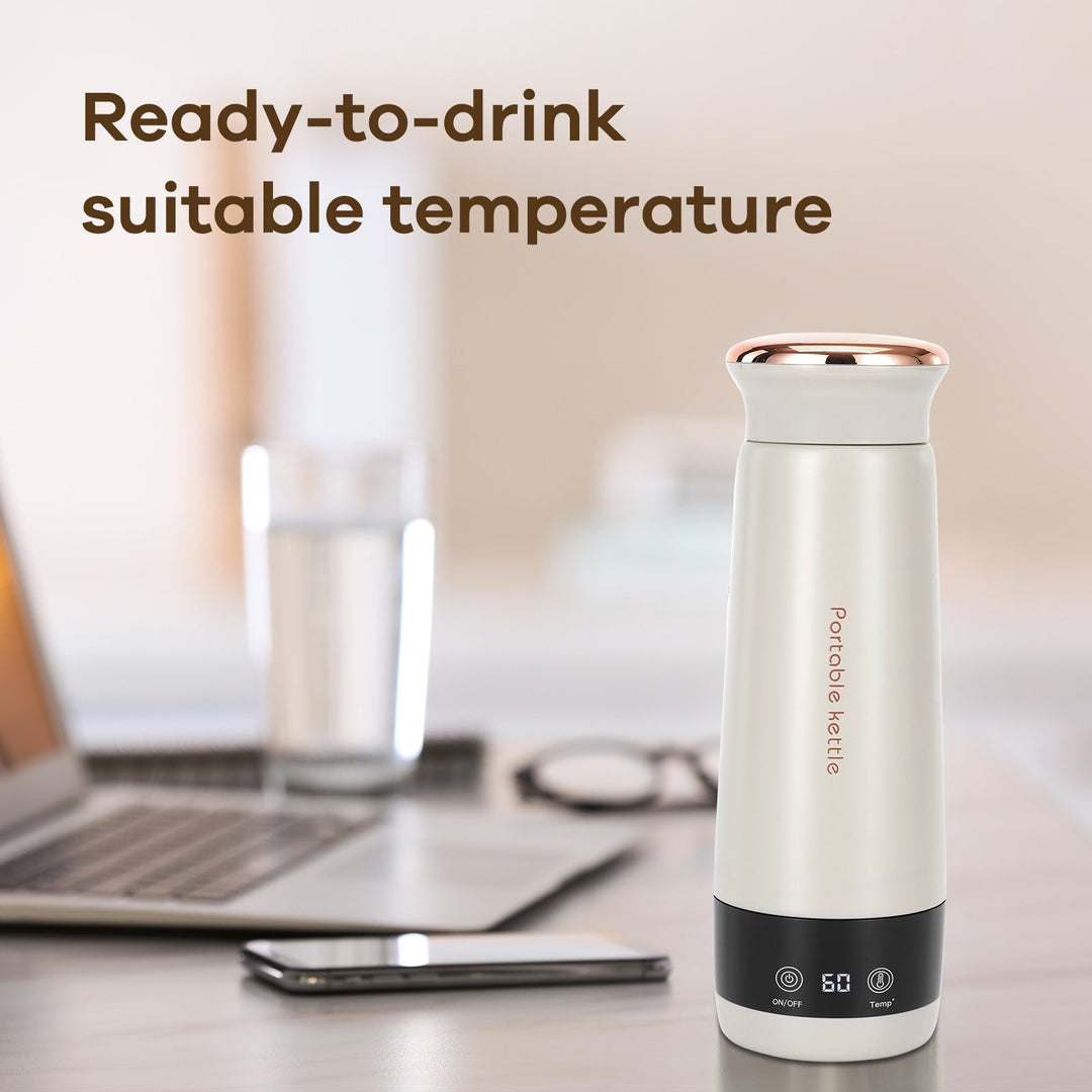 Smart Stainless Steel Heated Travel Mug 300ML, Temperature Control Heating, Coffee Warmer, Thermal Mug