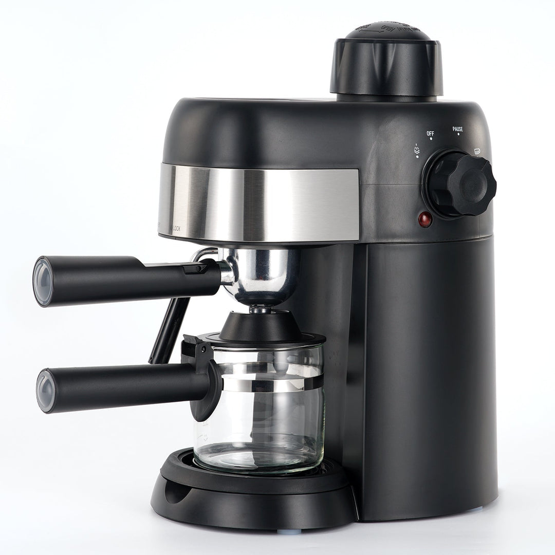 Espresso and Cappuccino Machine, Single Serve Coffee Maker with Milk Frothing Pitcher and Steam Wand, Stainless Steel