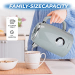 Load image into Gallery viewer, 1.7L Space Gray Electric Kettle, Fast Boiling,  Food-Grade 304 Stainless Steel, Retro Style
