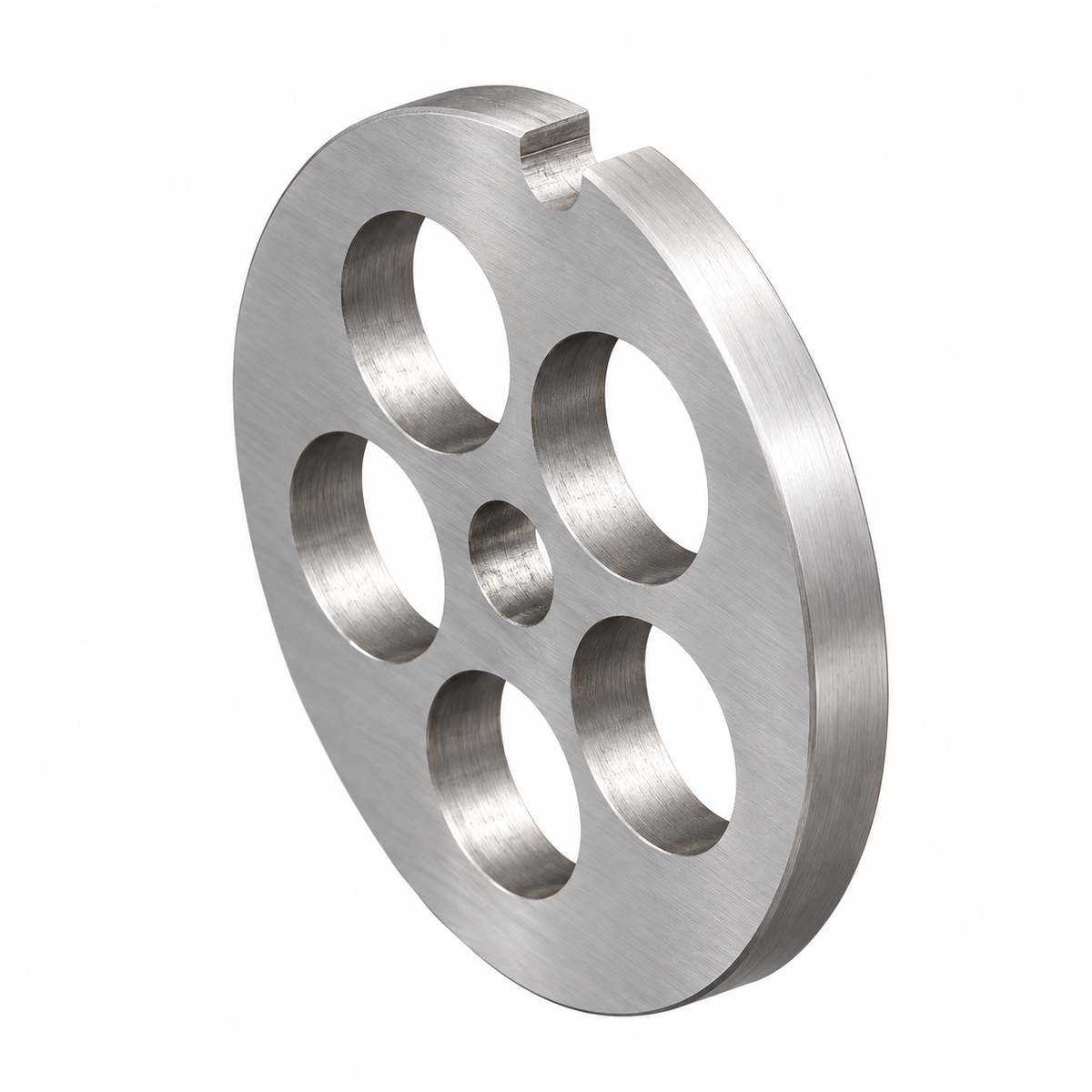 #8 Meat Grinder Plate, 2.43" (61.6 mm) Stainless Steel Grinding Disc