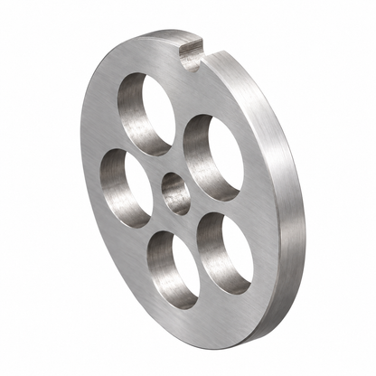 #8 Meat Grinder Plate, 2.43" (61.6 mm) Stainless Steel Grinding Disc