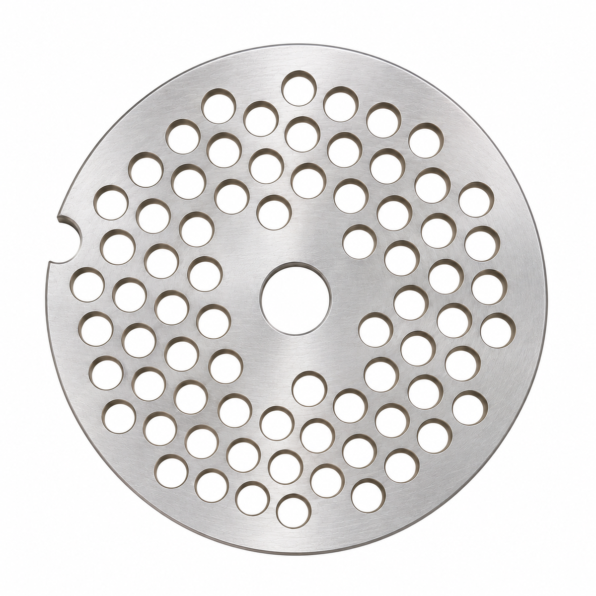 #8 Meat Grinder Plate, 2.43" (61.6 mm) Stainless Steel Grinding Disc