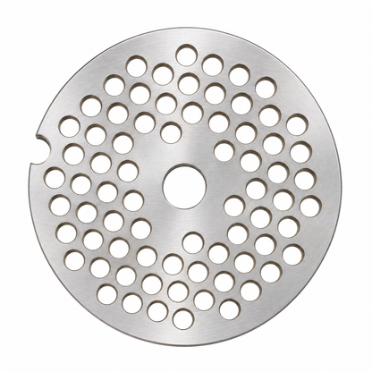 #8 Meat Grinder Plate, 2.43" (61.6 mm) Stainless Steel Grinding Disc