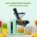 Load image into Gallery viewer, Mini Slow Masticating Juicer Machines, Cold Press Fruits &amp; Vegetables Juice Extractor w/ Reverse Function, Easy to Clean, Quiet Motor
