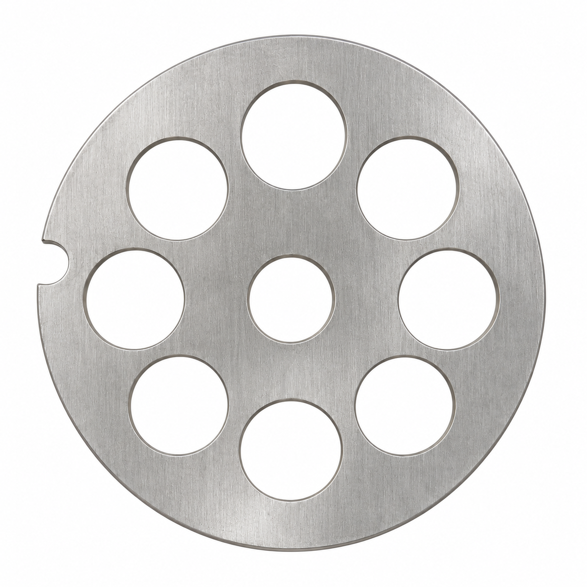 #8 Meat Grinder Plate, 2.43" (61.6 mm) Stainless Steel Grinding Disc