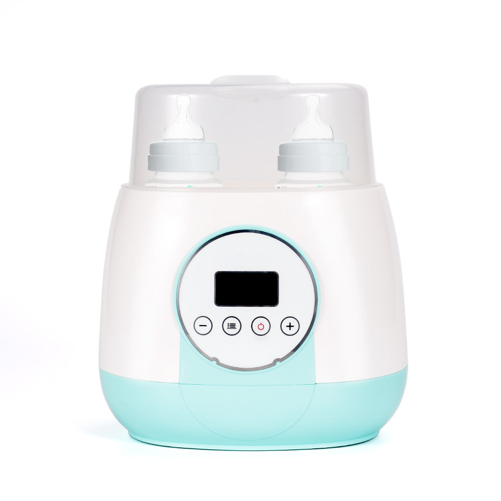 2-in-1 Dual Bottle Warmer, Precise Digital Temperature Control, Defrost & Sterilization, Multi-Use for Baby Food Jars & Eggs, Energy-Efficient with Automatic Safety Shut-Off